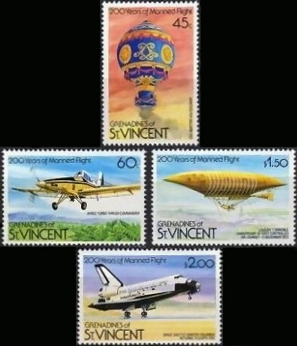 1983 Manned Flight Stamps 1983 Manned Flight Stamps